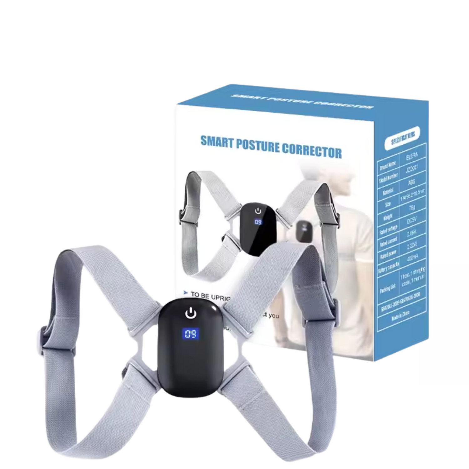 Correcteur de Posture Intelligent avec Écran LCD